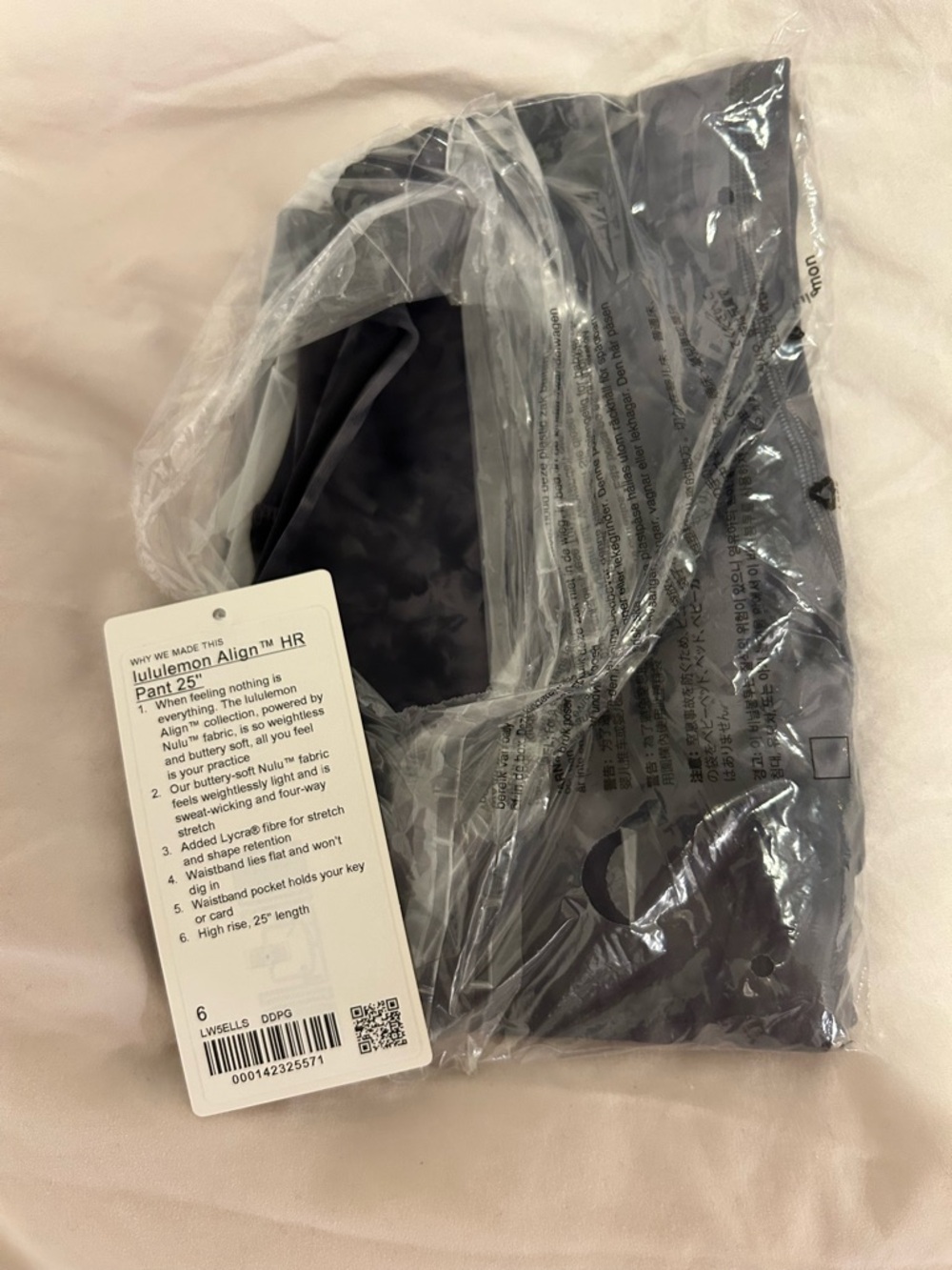 lululemon Align Pant 25" - Diamond Dye Pitch Grey